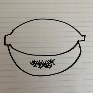 Bowl with crosshatch pattern